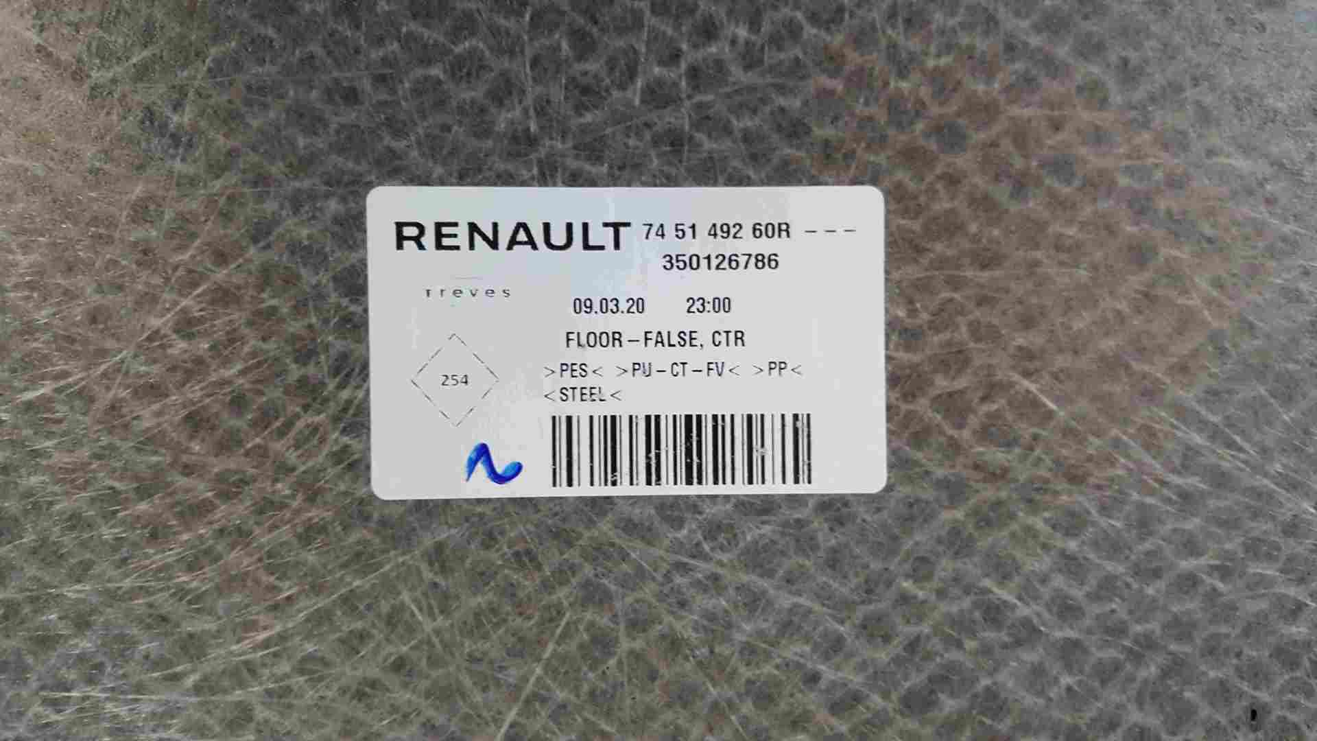 Thumb 2 Renault Captur 2019-2021 Boot Middle Floor Lower Boot Shelf 745149260R
