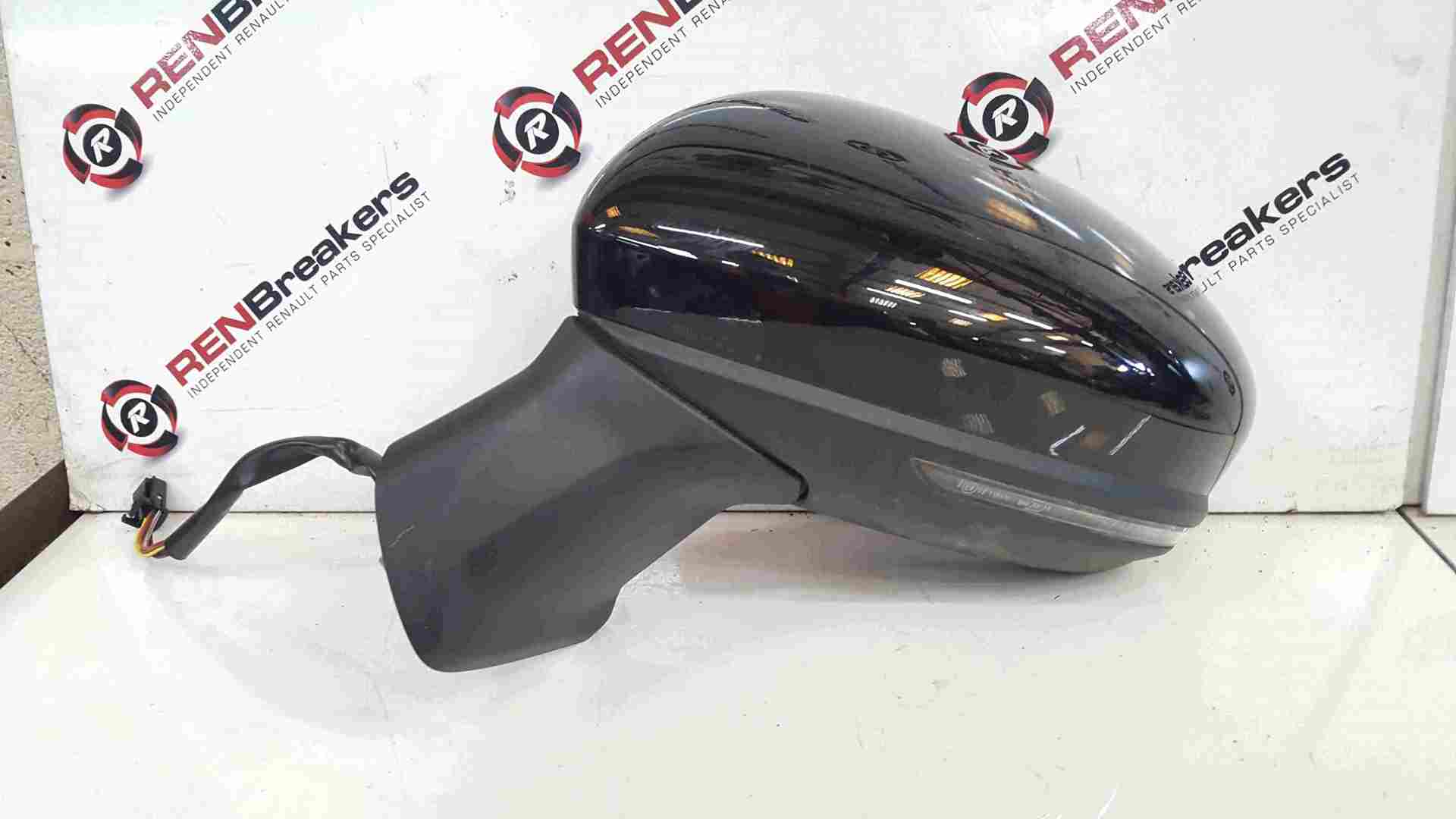 Renault Captur 2019-2021 Passenger NS Wing Mirror Black Folding