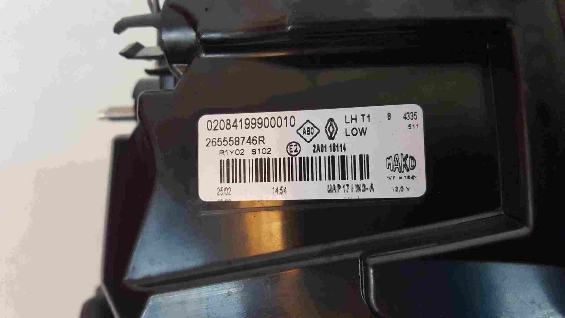 Thumb 3 Renault Captur 2019-2021 Passenger NSR Rear Light 265558746R