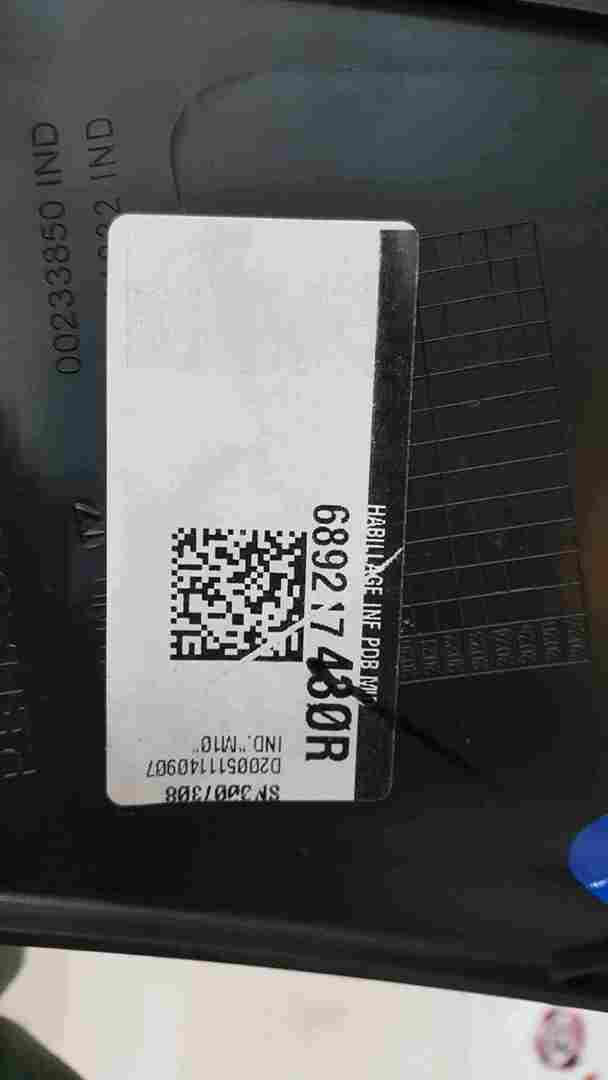 Thumb 2 Renault Captur 2019-2021 Under Dash Trim Driver OS 689217480R