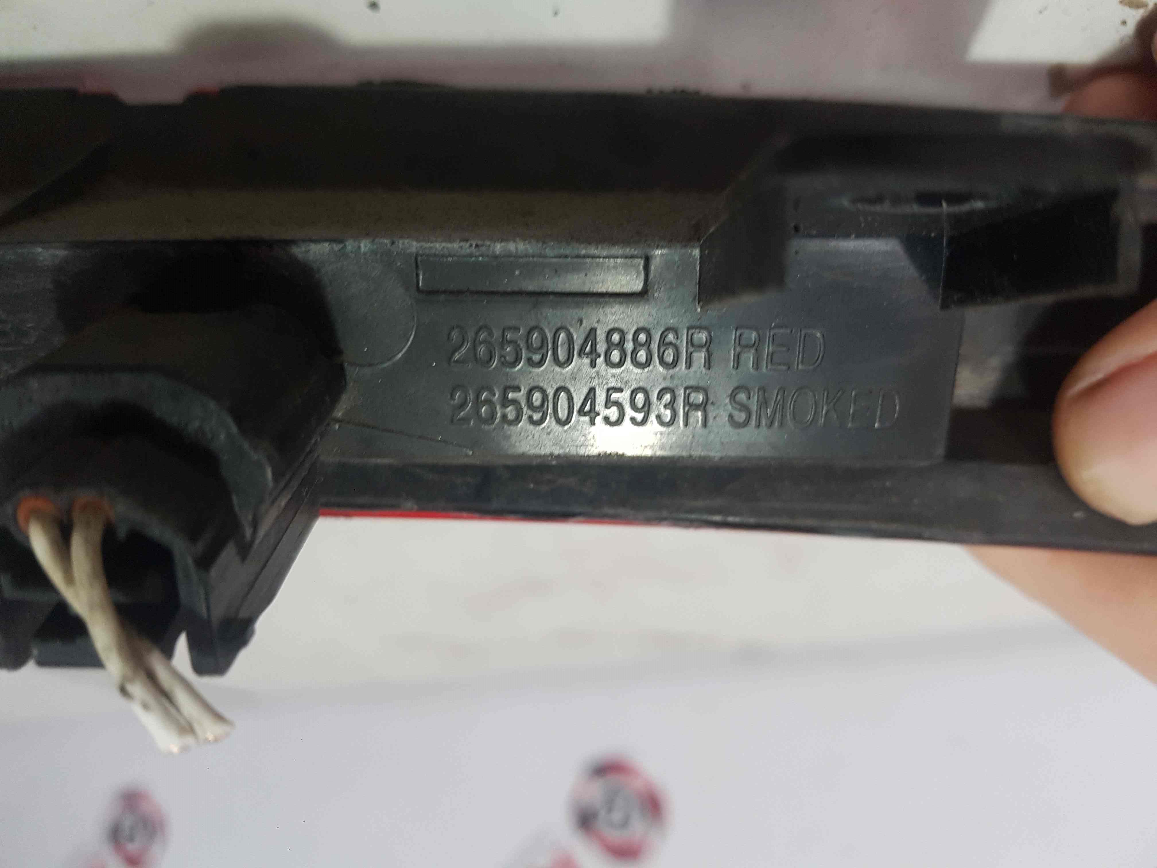 Thumb 5 Renault Captur MK1 2013-2019 Rear Boot High Level Brake Light 265904886R