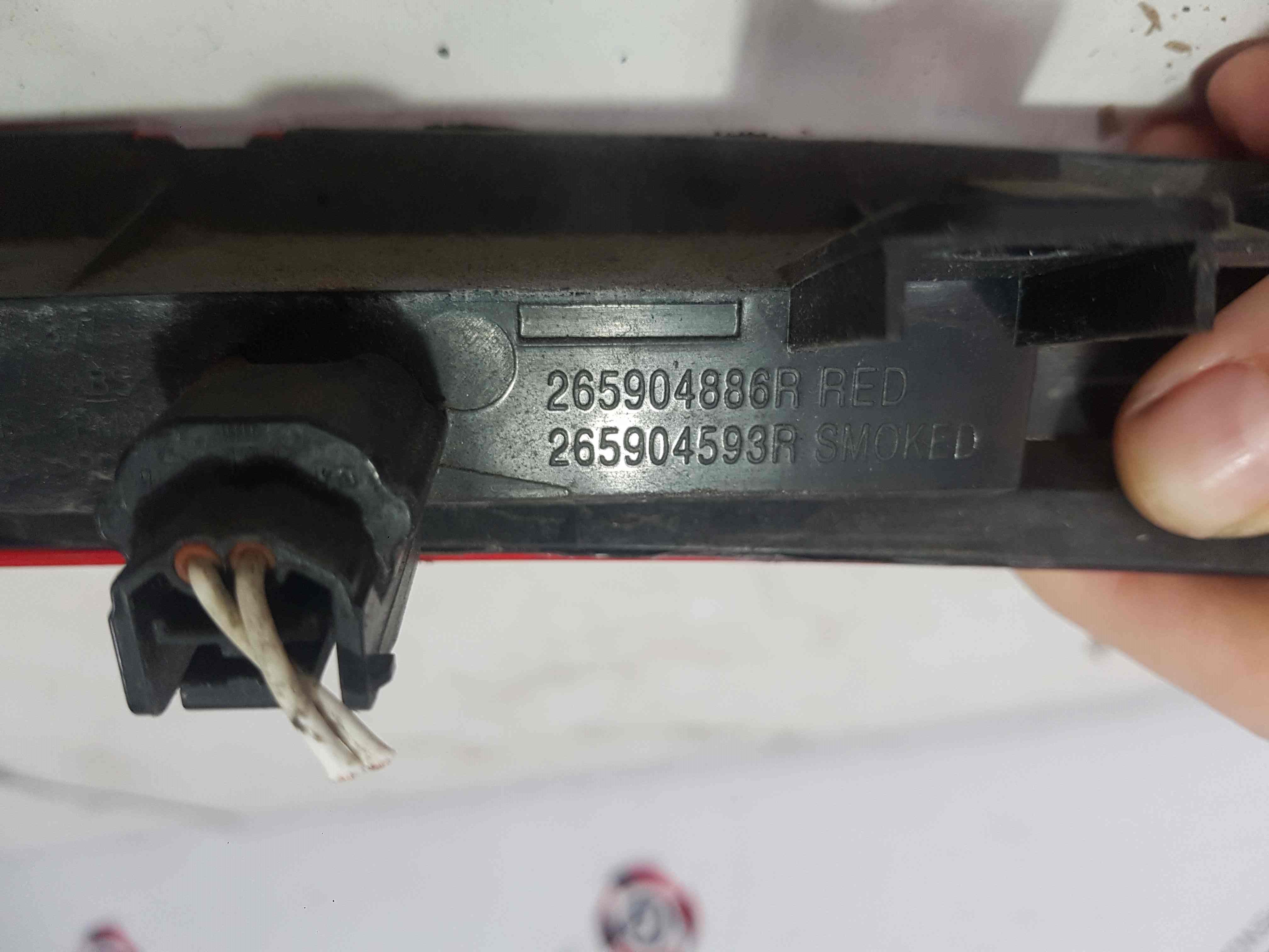 Thumb 6 Renault Captur MK1 2013-2019 Rear Boot High Level Brake Light 265904886R
