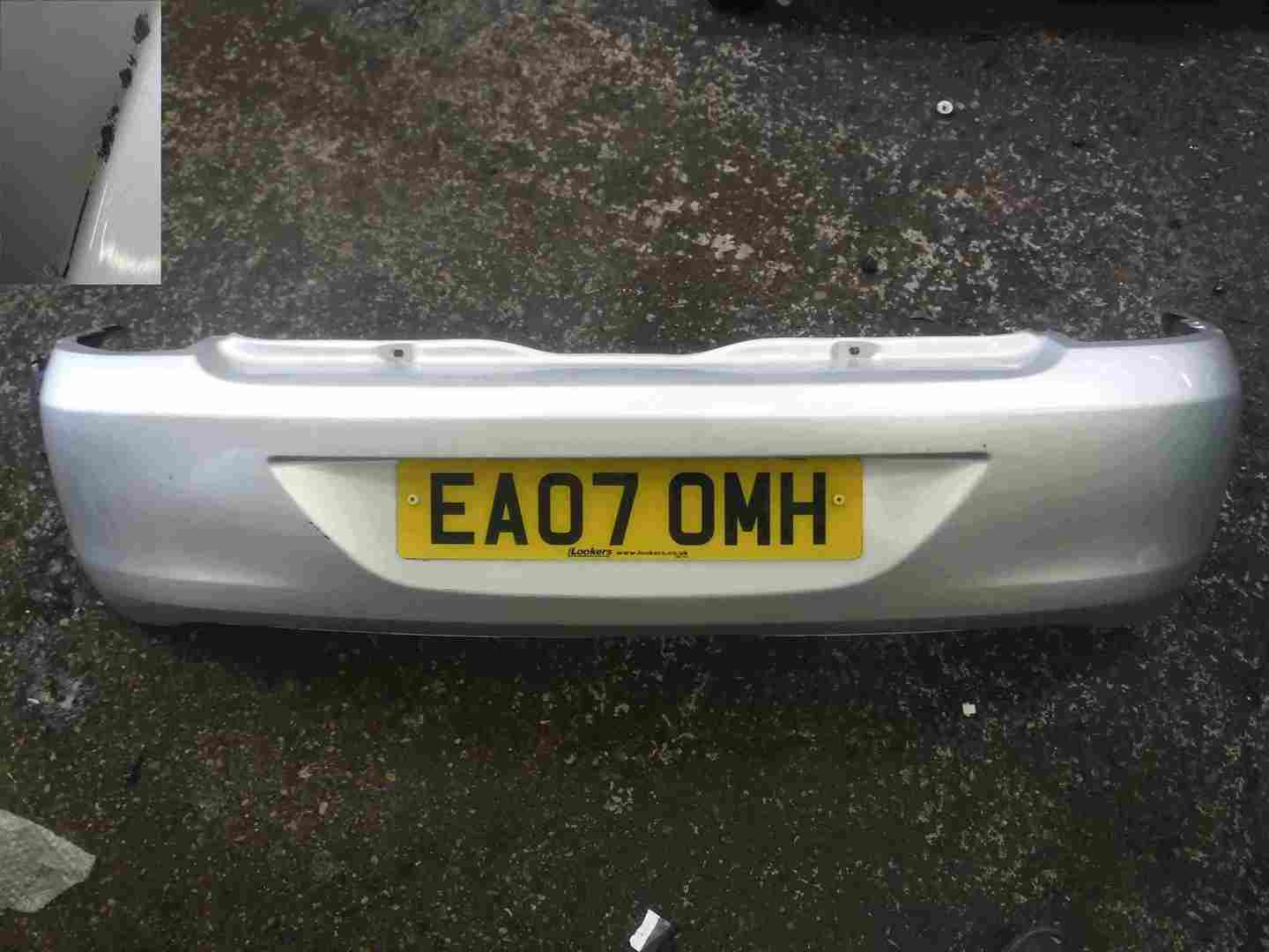 Renault Clio Campus 2006-2010 Rear Bumper Silver TED69