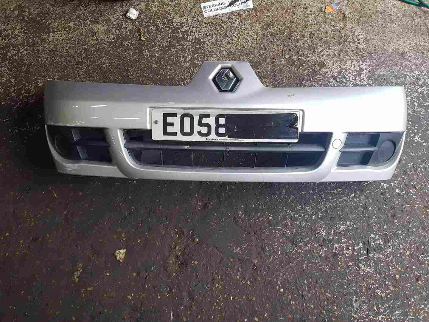 Renault Clio Campus MK2 2001-2010 Front Bumper Silver Ted69