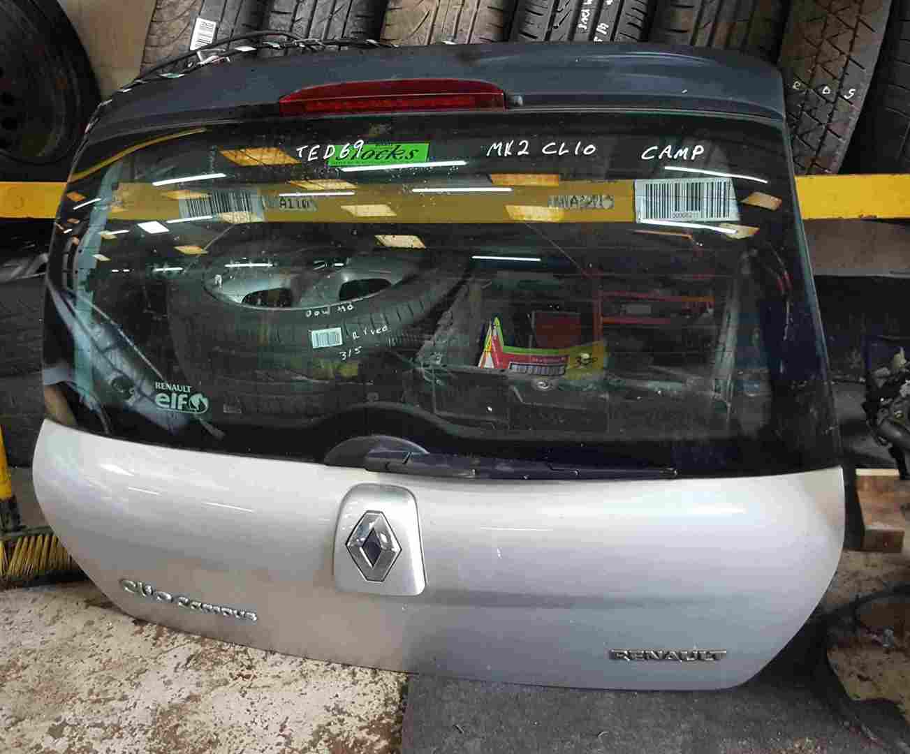 Thumb 2 Renault Clio Campus MK2 2001-2010 Rear Tailgate Boot Silver TED69