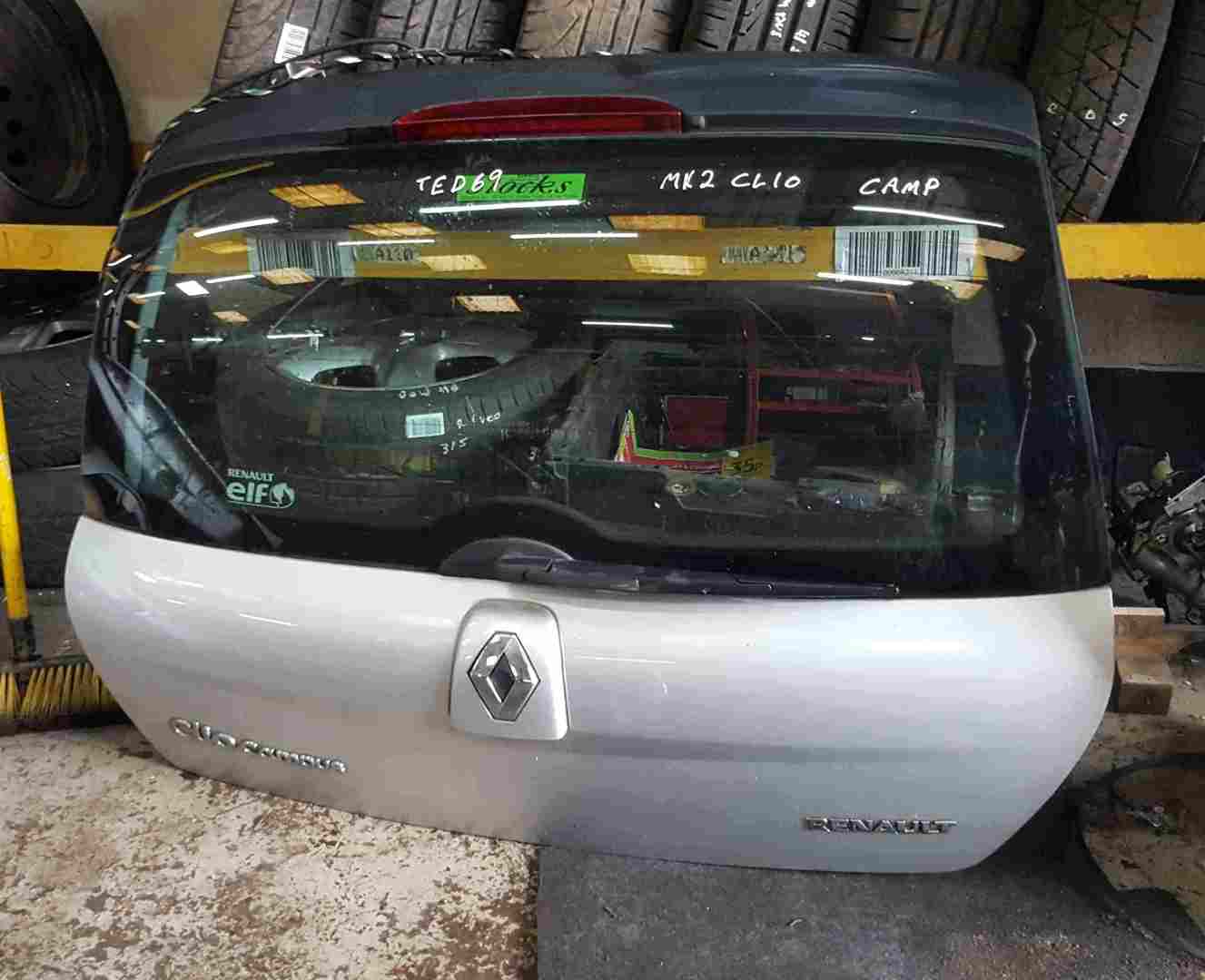 Renault Clio Campus MK2 2001-2010 Rear Tailgate Boot Silver TED69