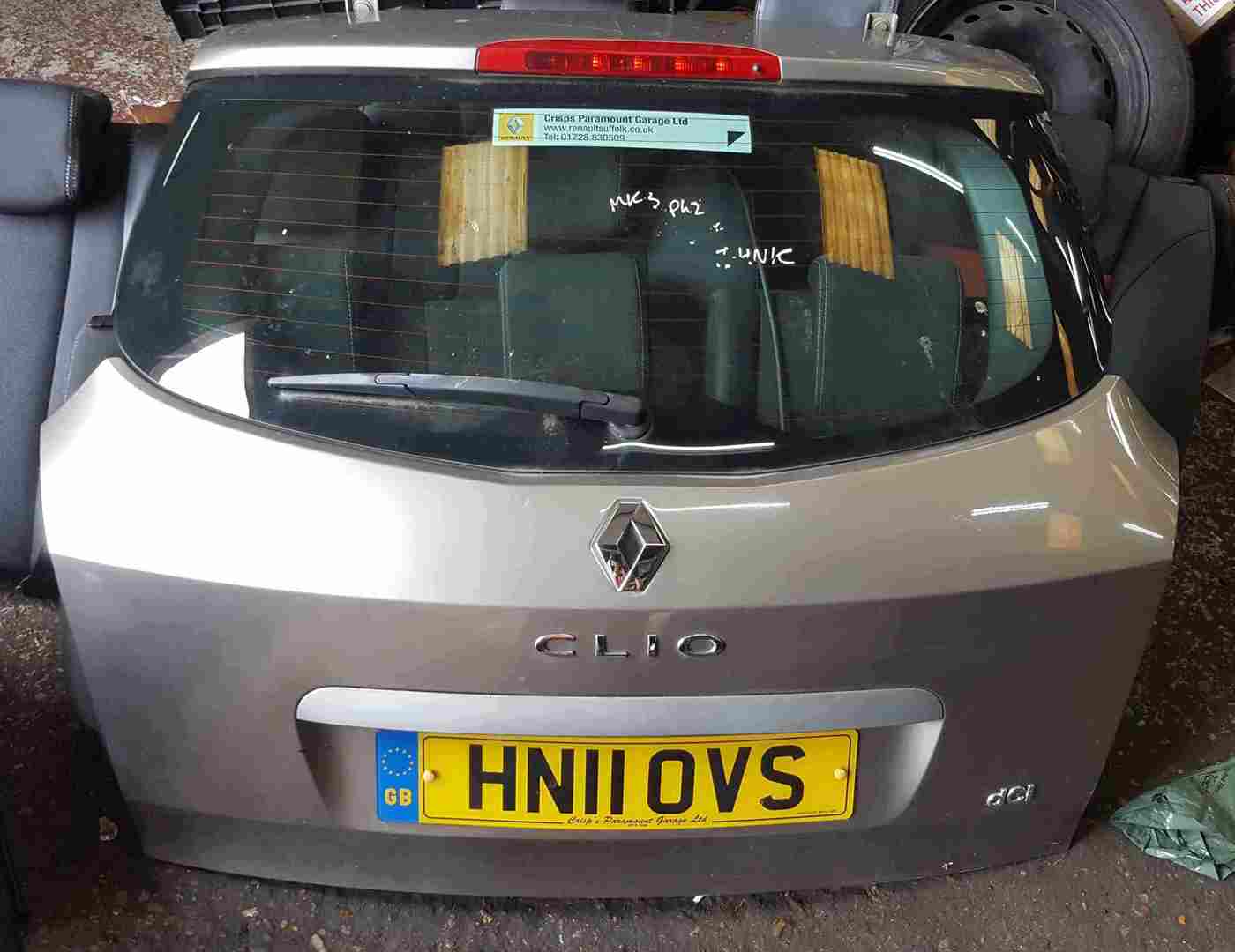 Renault Clio Estate MK3 2009-2012 Rear Tailgate Boot Beige Gold TEHNK