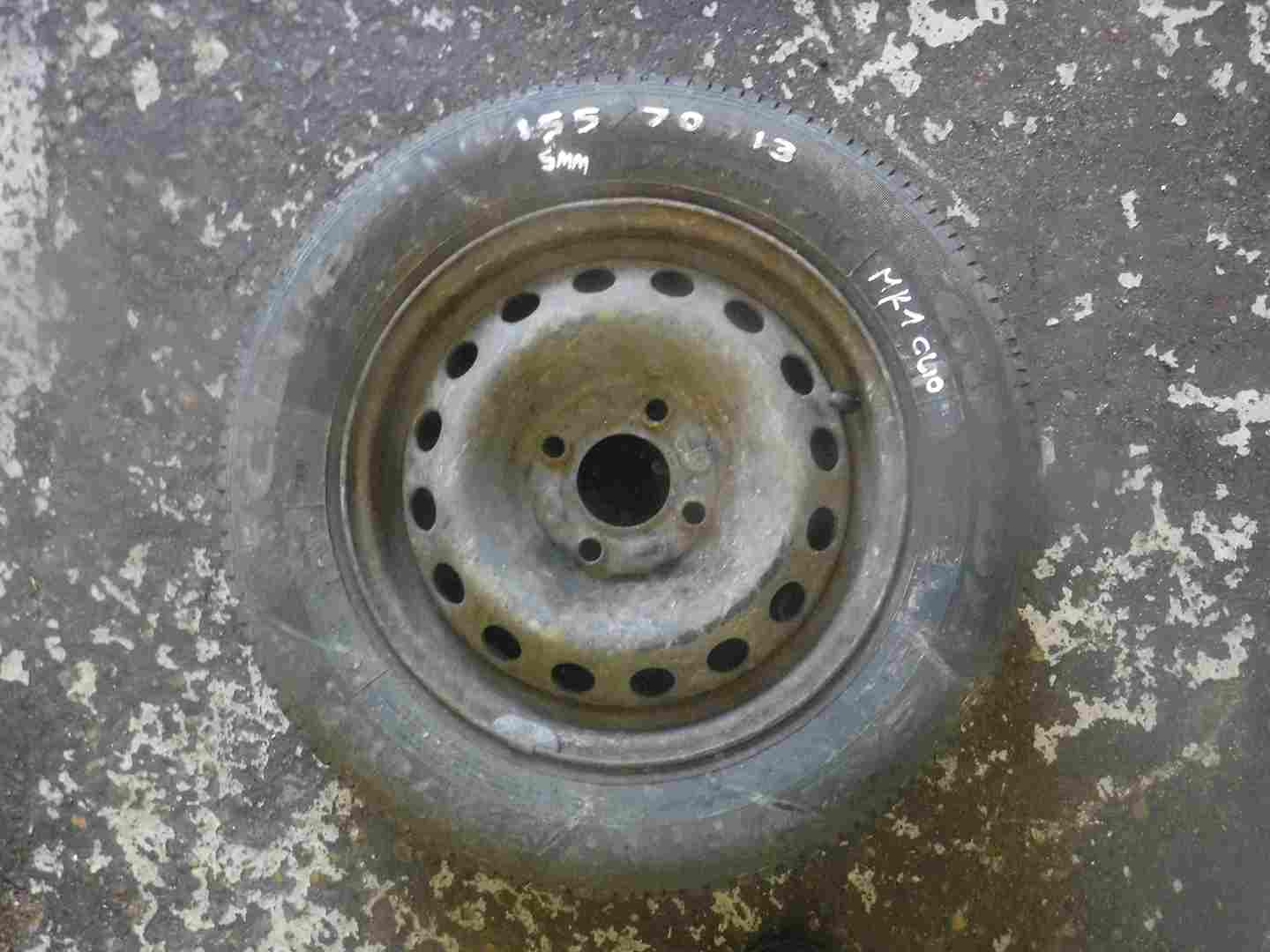 Renault Clio MK1 1990-1998 Steel Wheel Rim + Tyre 155 70 13 5mm