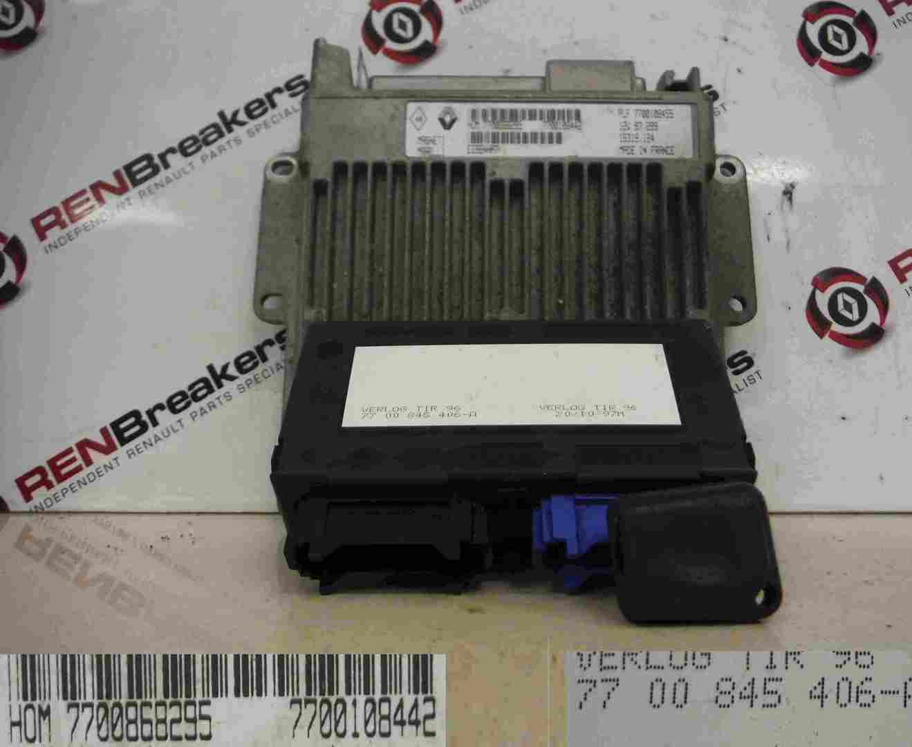 Renault Clio MK1 1996-1998 1.2 8v ECU SET UCH BCM Immobiliser + Key Fob