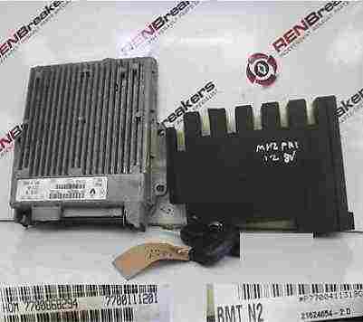 Renault Clio MK2 1998-2001 1.2 8v ECU SET UCH BCM Immobiliser + 1 Key Fob