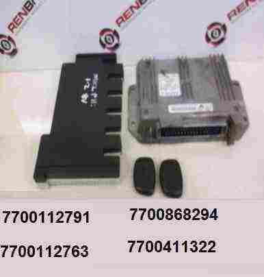 Renault Clio MK2 1998-2001 1.2 8v ECU SET UCH BCM Immobiliser + 2 Key Fobs