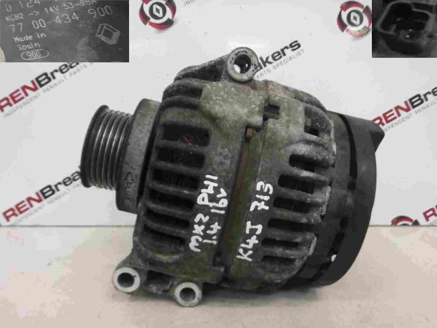 Renault Clio MK2 1998-2001 1.4 16v Alternator K4J 713 7700434900
