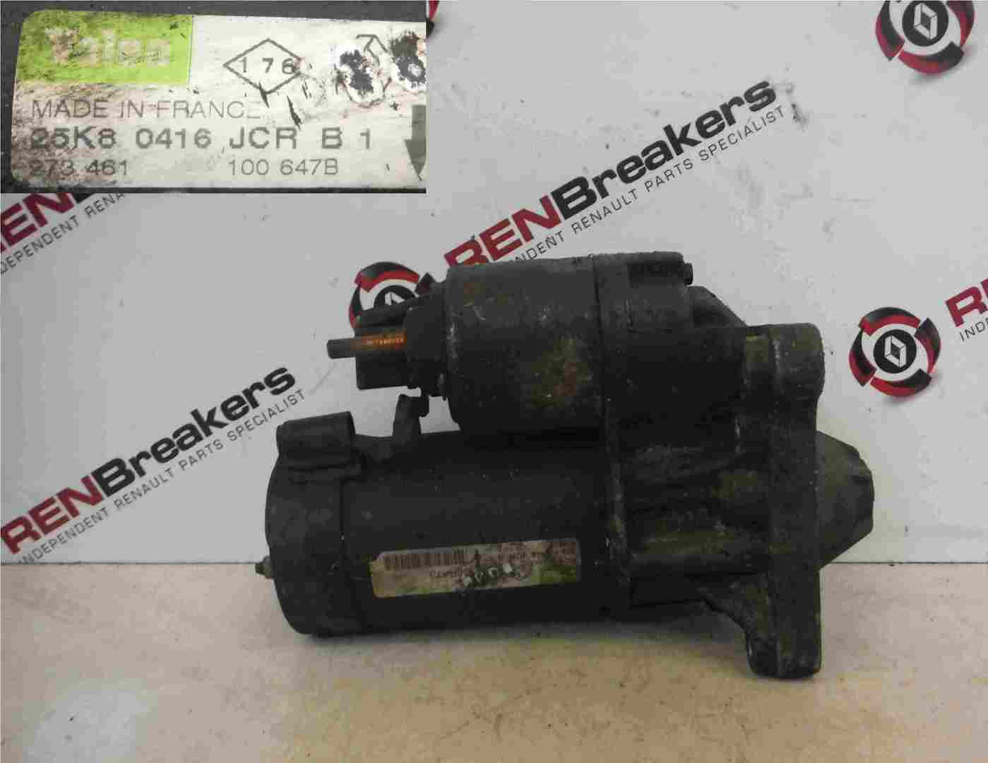 Renault Clio MK2 1998-2001 1.6 8v Starter Motor Starting Auto K7M 745