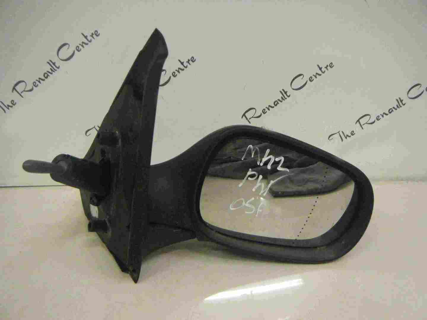 Renault Clio MK2 1998-2001 Drivers OS Wing Mirror Manual Plain Plastic