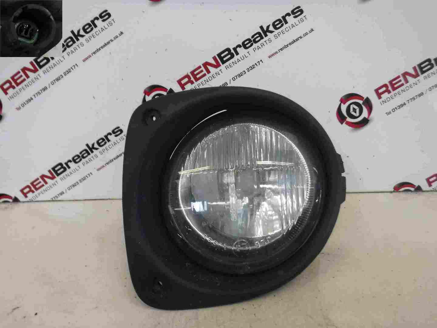 Renault Clio MK2 1998-2001 Drivers OSF Front Fog Light Lens + Casing