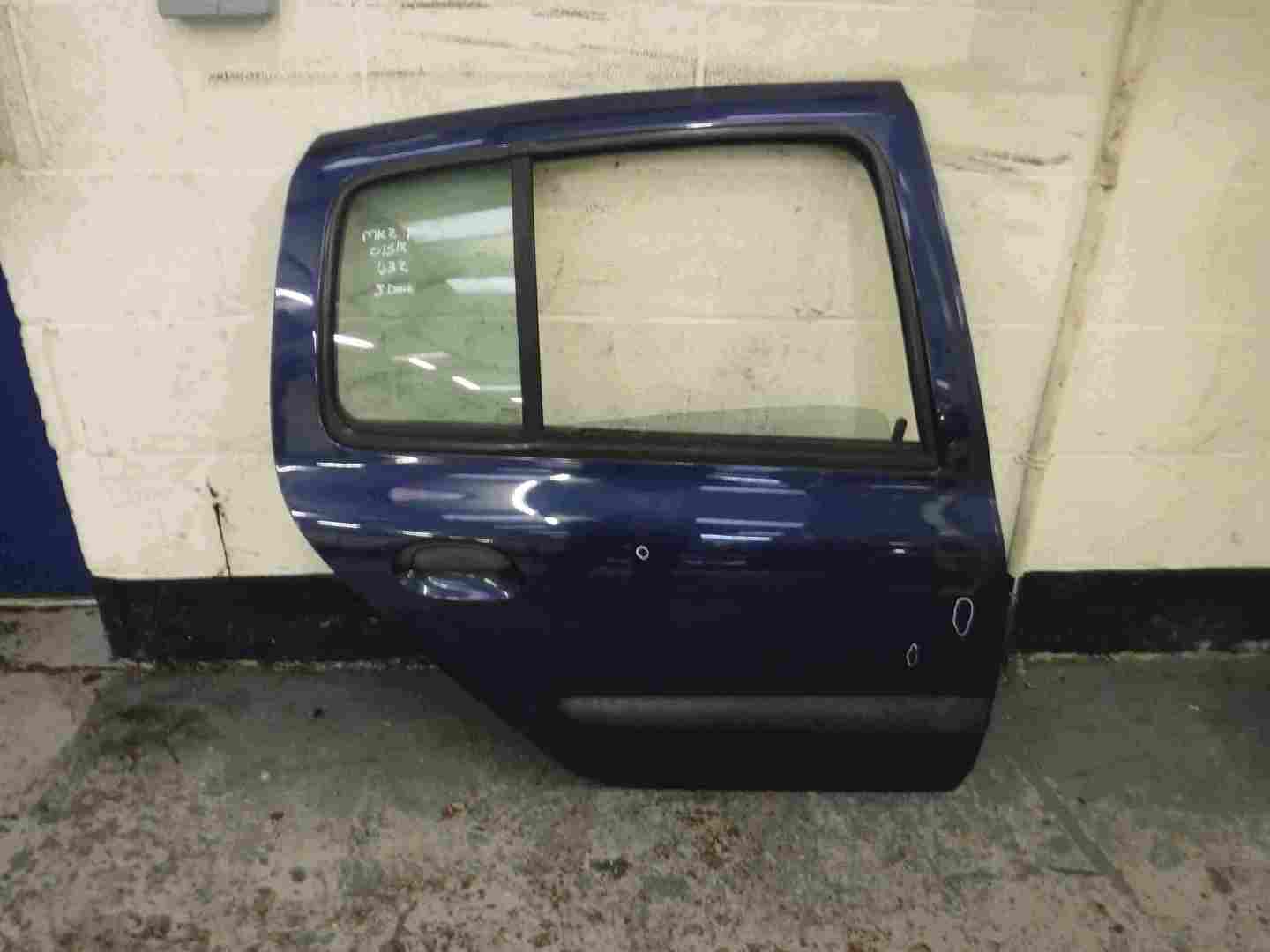 Renault Clio MK2 1998-2001 Drivers OSR Rear Door Blue 432