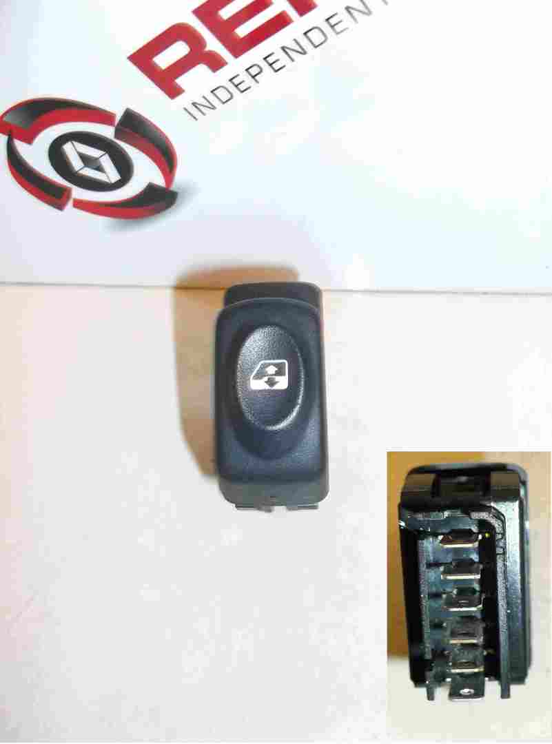 Renault Clio MK2 1998-2001 Drivers Passengers NS OS Front Window Switch