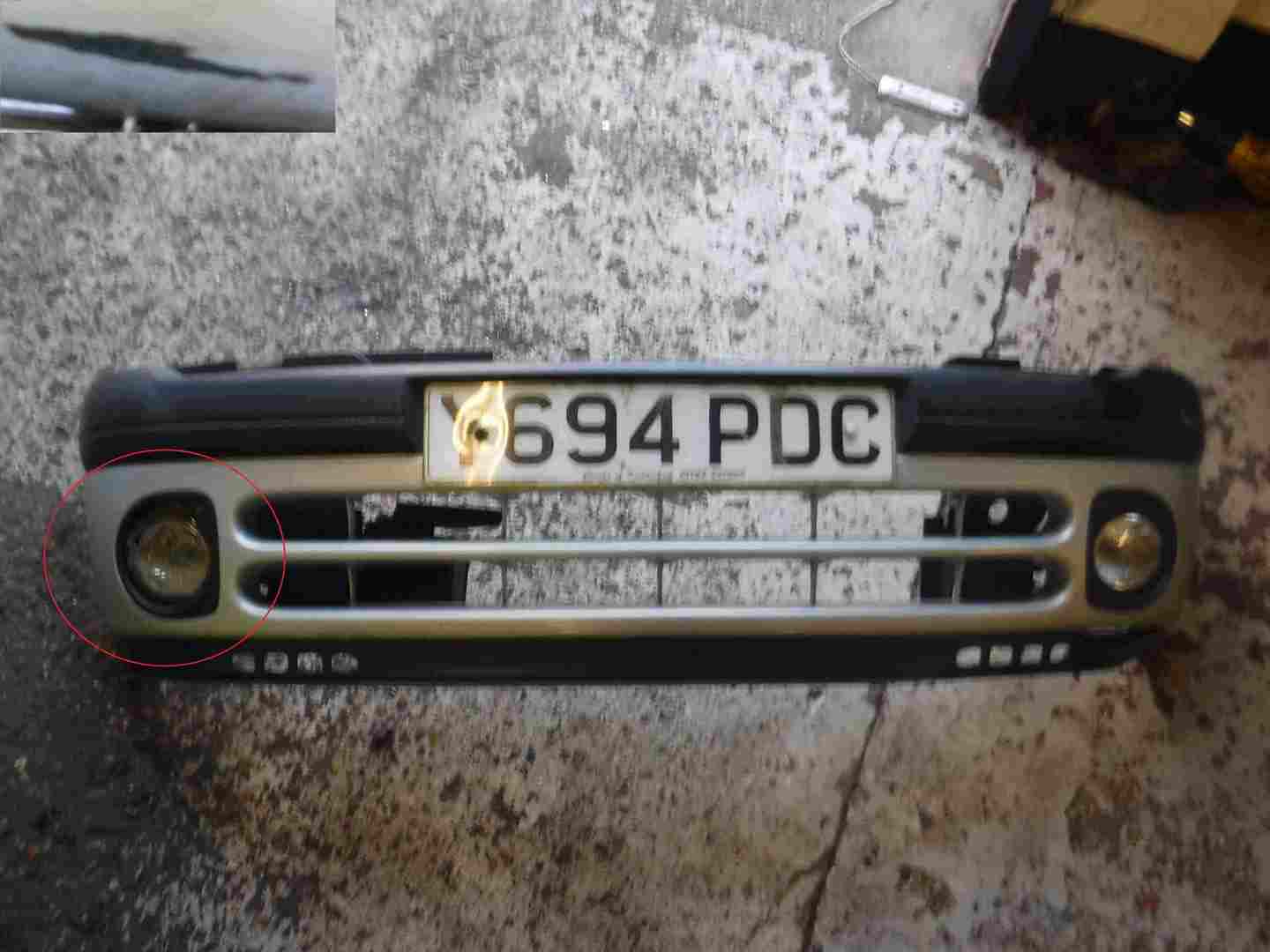Renault Clio MK2 1998-2001 Front Bumper Silver 632