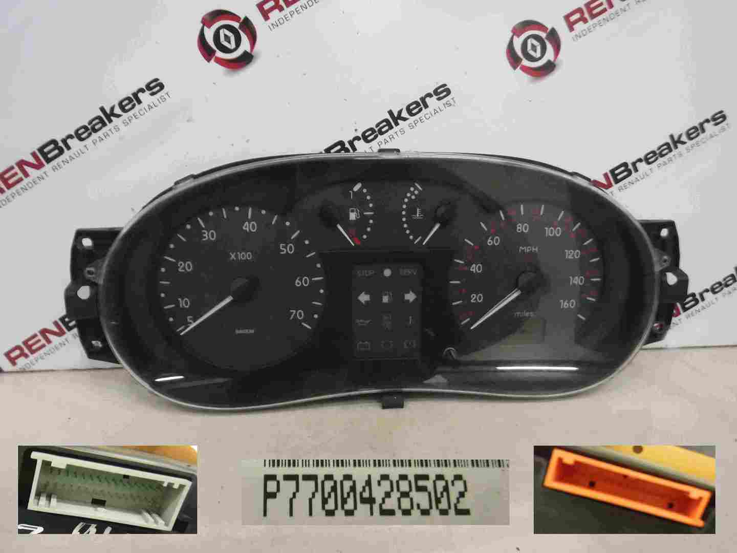 Renault Clio MK2 1998-2001 Instrument Panel Dials Clocks 100K