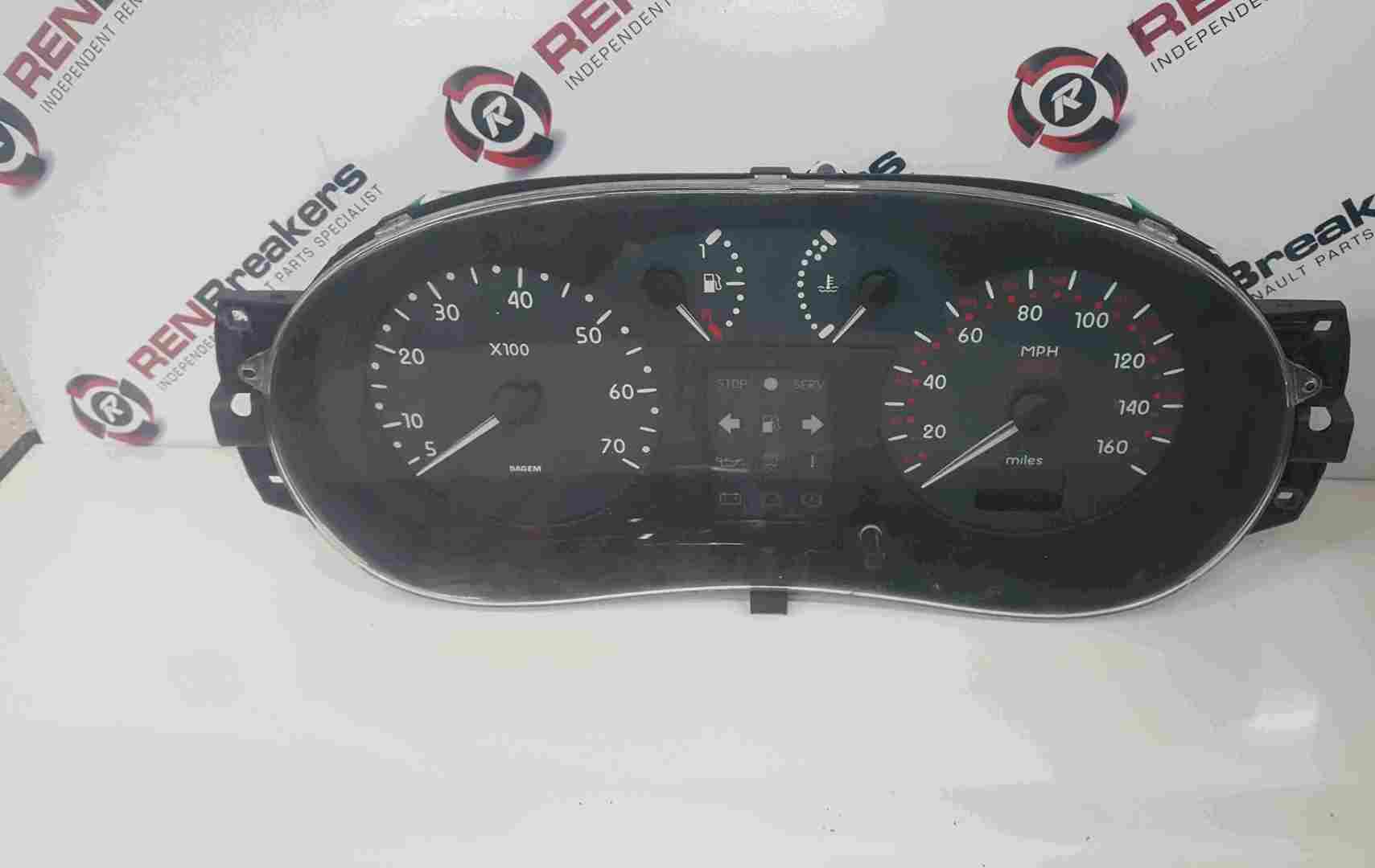 Renault Clio MK2 1998-2001 Instrument Panel Dials Clocks Cluster 65K 8200054422