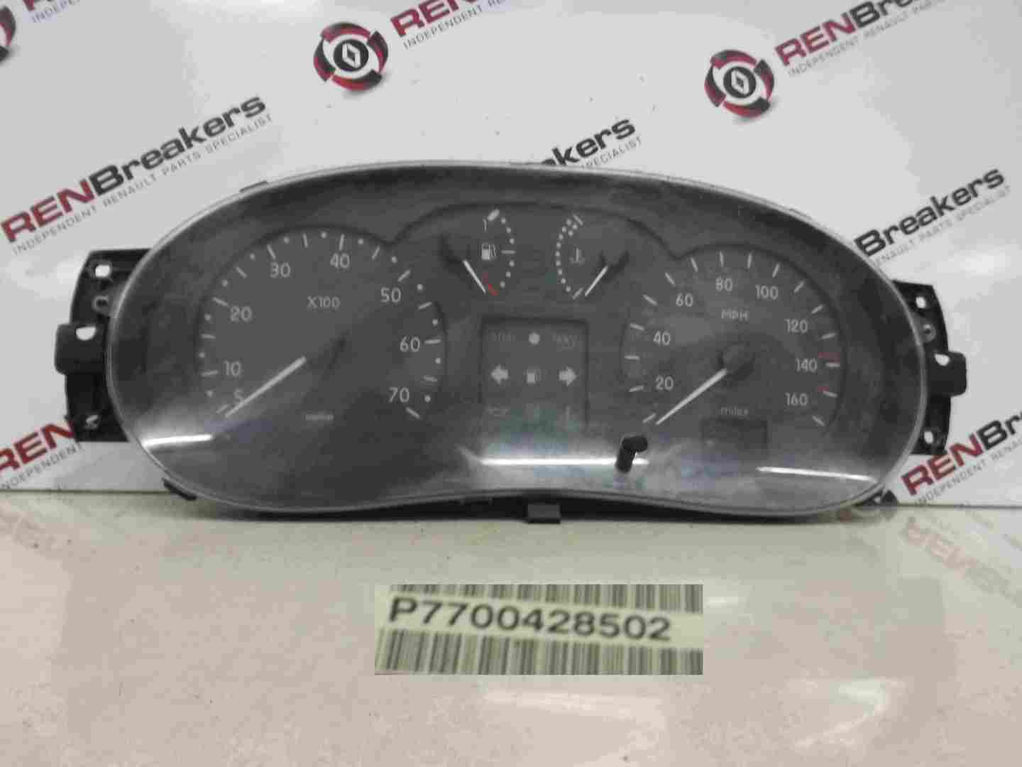 Renault Clio MK2 1998-2001 Instrument Panel Dials Gauges Clocks 148K 7700428502