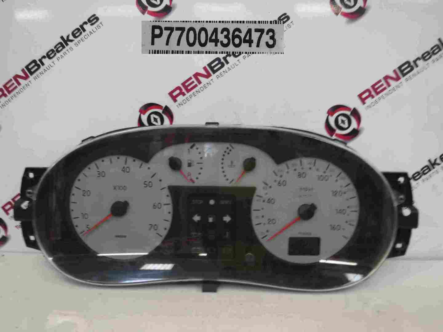 Renault Clio MK2 1998-2001 Instrument Panel Dials Gauges Clocks 82K 7700436473