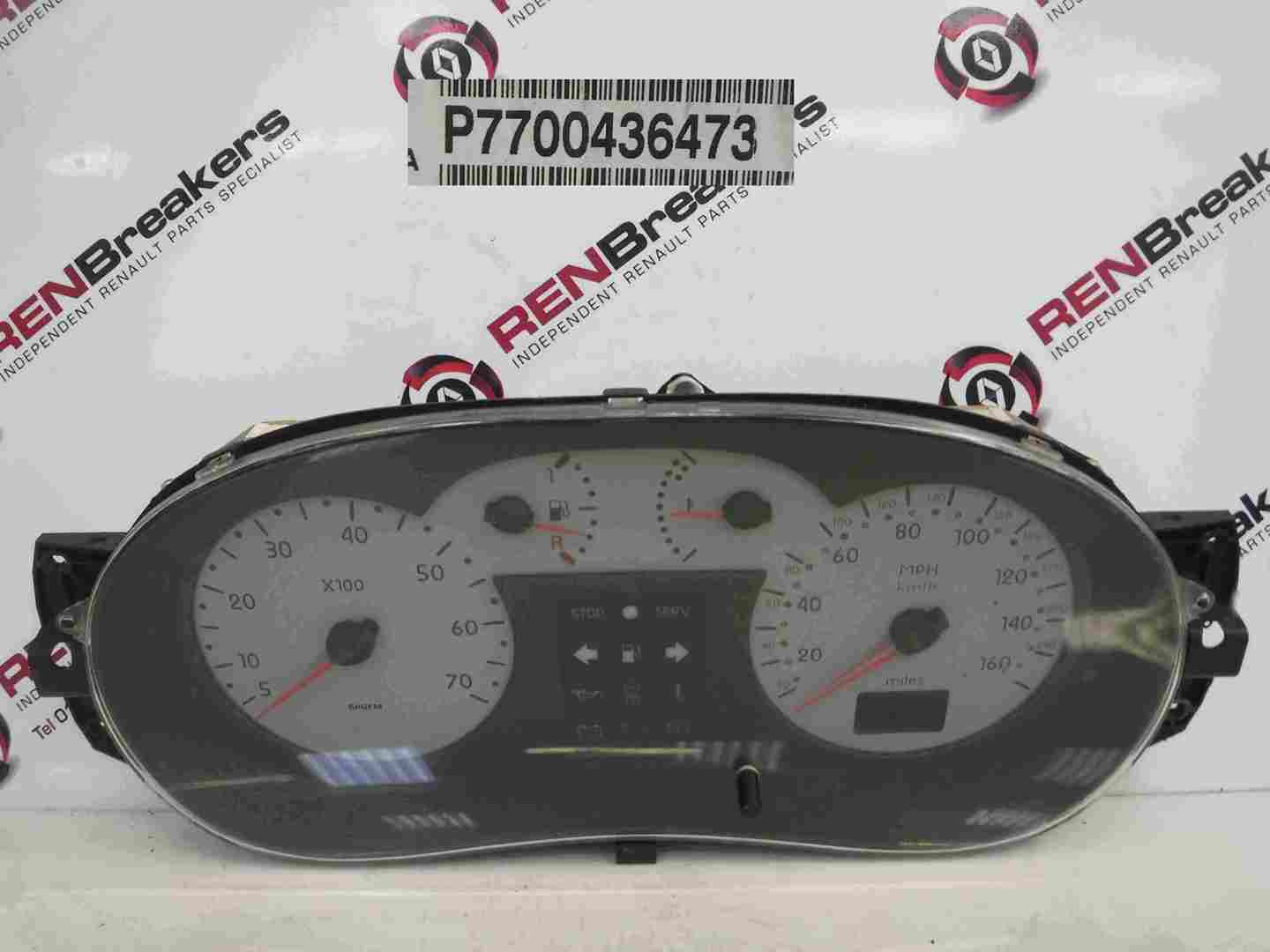 Renault Clio MK2 1998-2001 Instrument Panel Dials Gauges Clocks 94K 7700436473