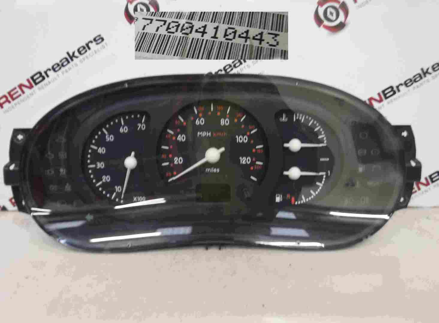 Renault Clio MK2 1998-2001 Instrument Panel Dials Gauges Clocks 96K