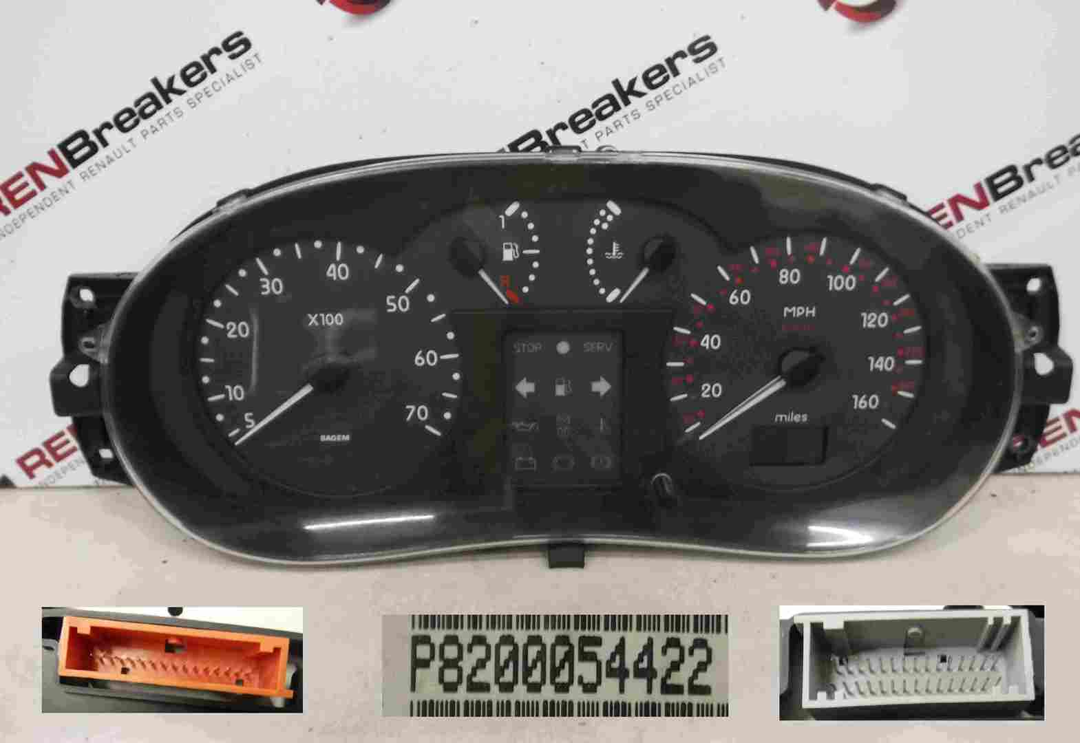 Renault Clio MK2 1998-2001 Instrument Panel Dials Gauges Speedo 137K