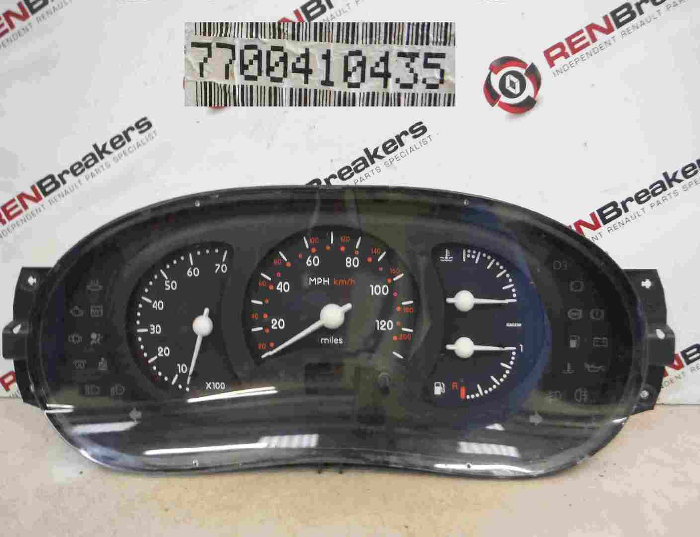 Renault Clio MK2 1998-2001 Instrument Panel Dials Gauges Speedo 148K 7700410435