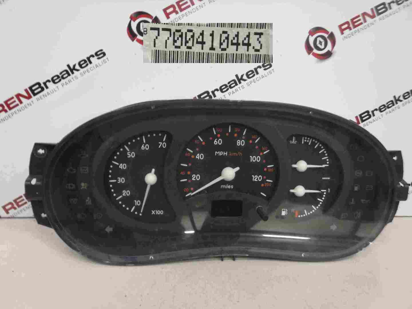 Renault Clio MK2 1998-2001 Instrument Panel Dials Gauges Speedo 84K