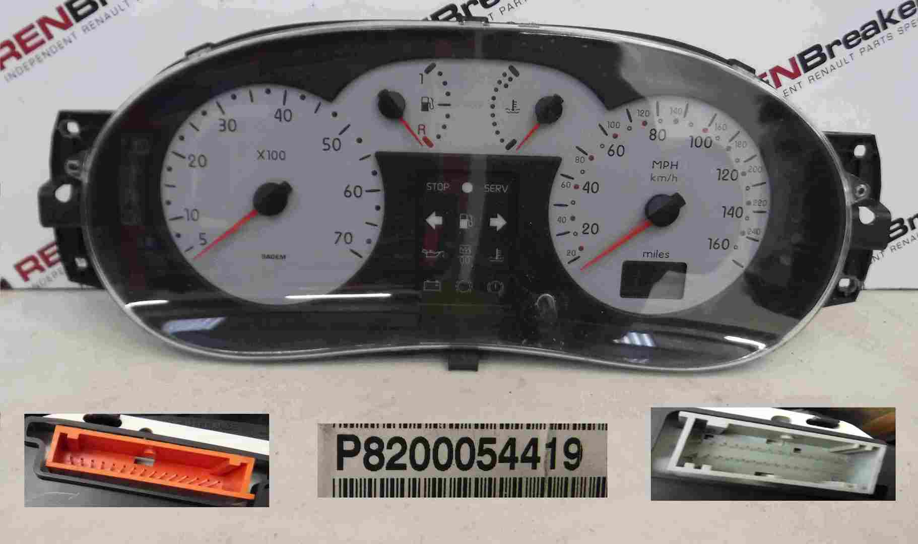 Renault Clio MK2 1998-2001 Instrument Panel Dials Gauges Speedo Clocks