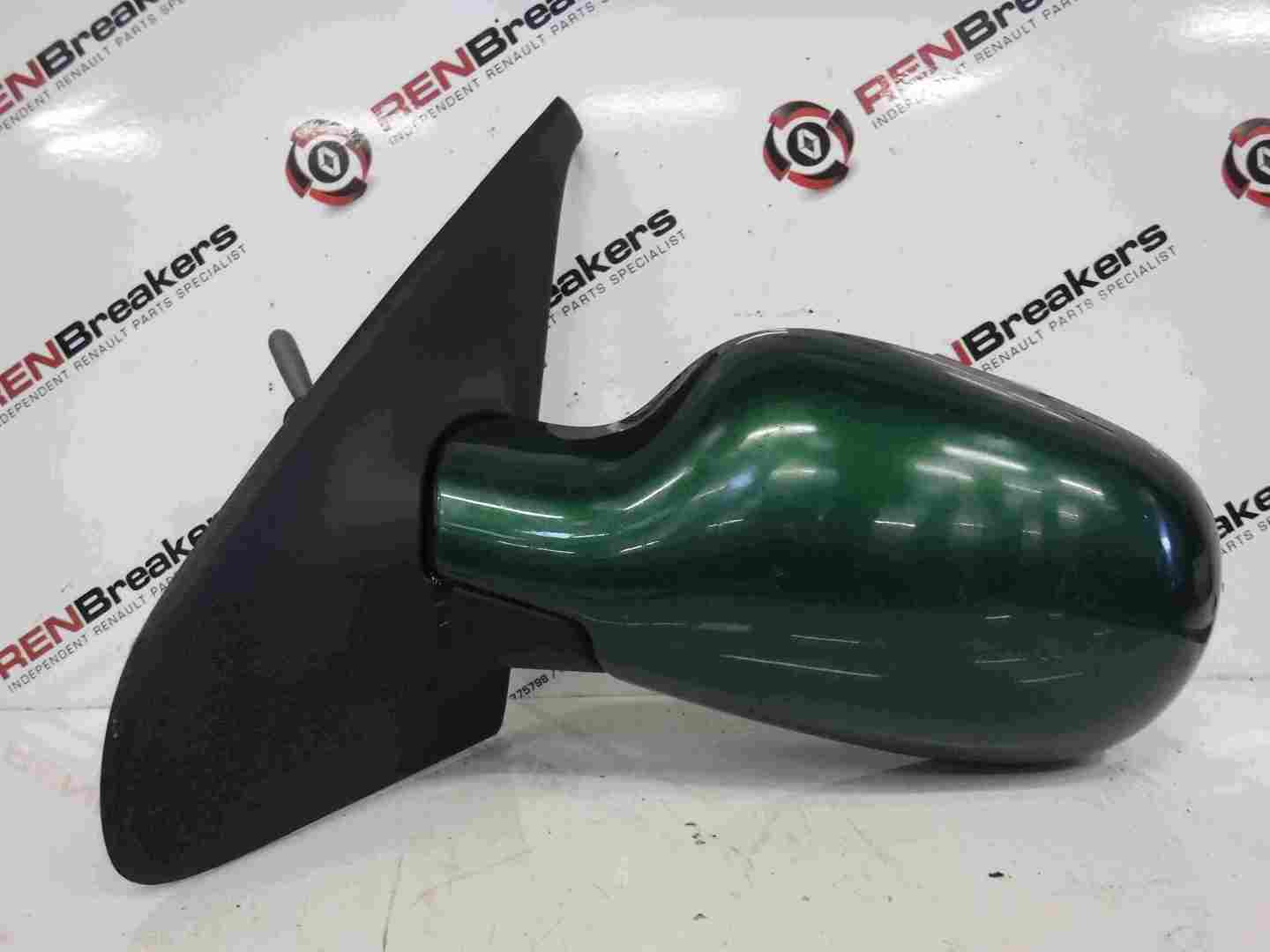 Renault Clio MK2 1998-2001 Passenger NS Wing Mirror Green 926 Manual