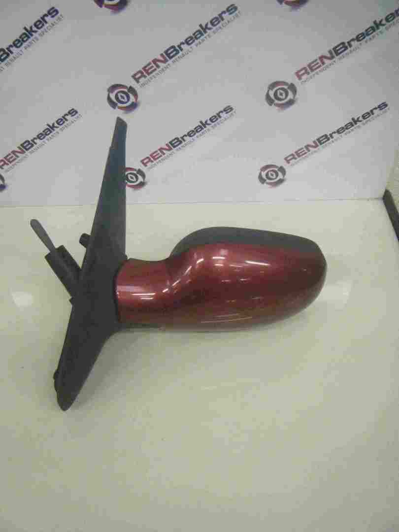 Renault Clio MK2 1998-2001 Passenger NS Wing Mirror Red NV713 Manual