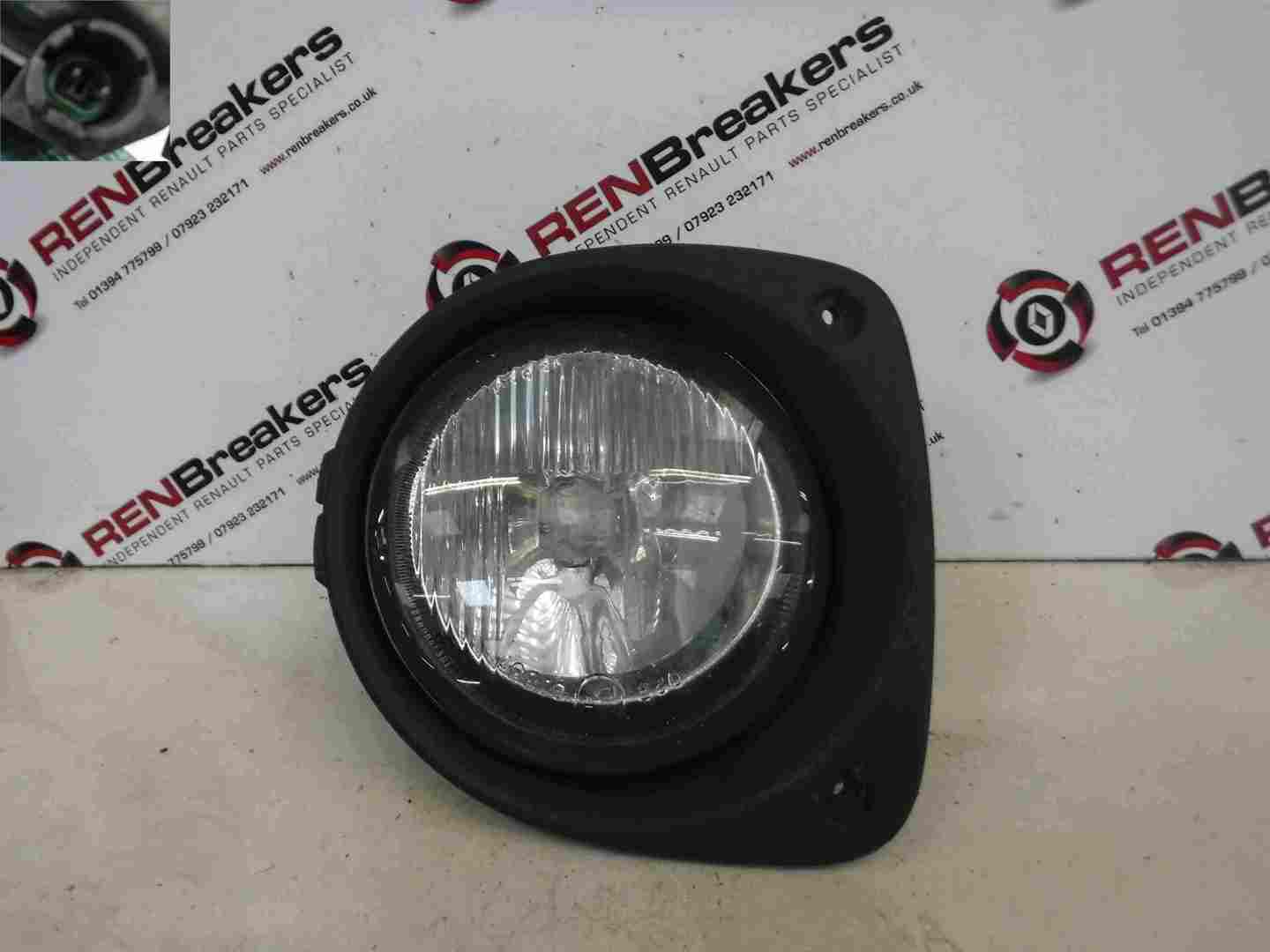 Renault Clio MK2 1998-2001 Passenger NSF Front Fog Light Lens + Casing