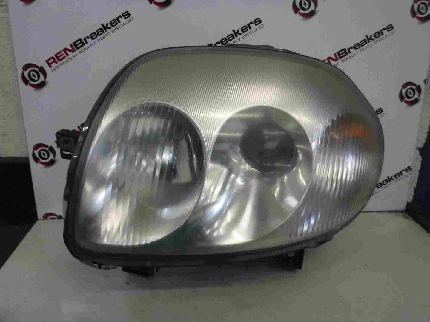 Renault Clio MK2 1998-2001 Passenger NSF Front Headlight Projector Cloudy