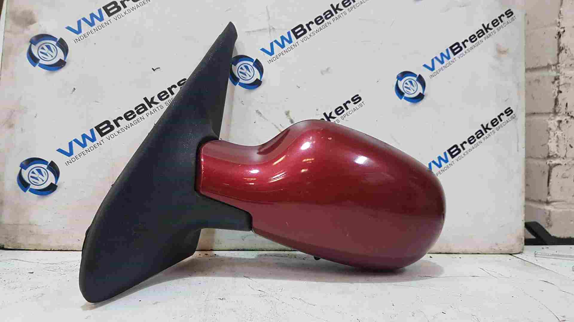 Thumb 5 Renault Clio MK2 1998-2001 Passenger Ns Wing Mirror RED Nv713 Electric