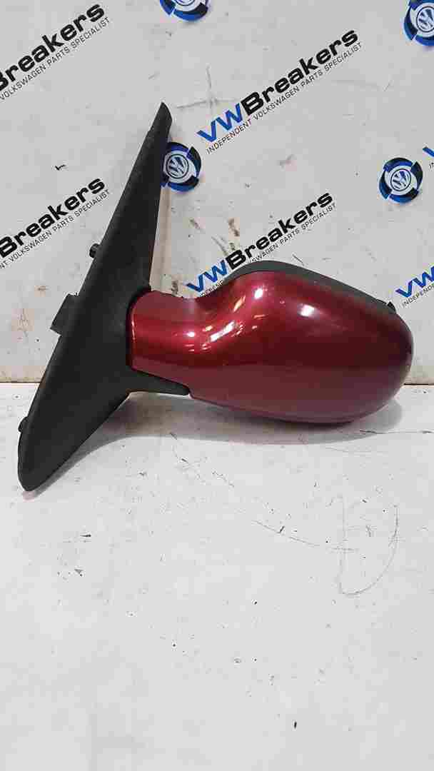 Renault Clio MK2 1998-2001 Passenger Ns Wing Mirror RED Nv713 Electric