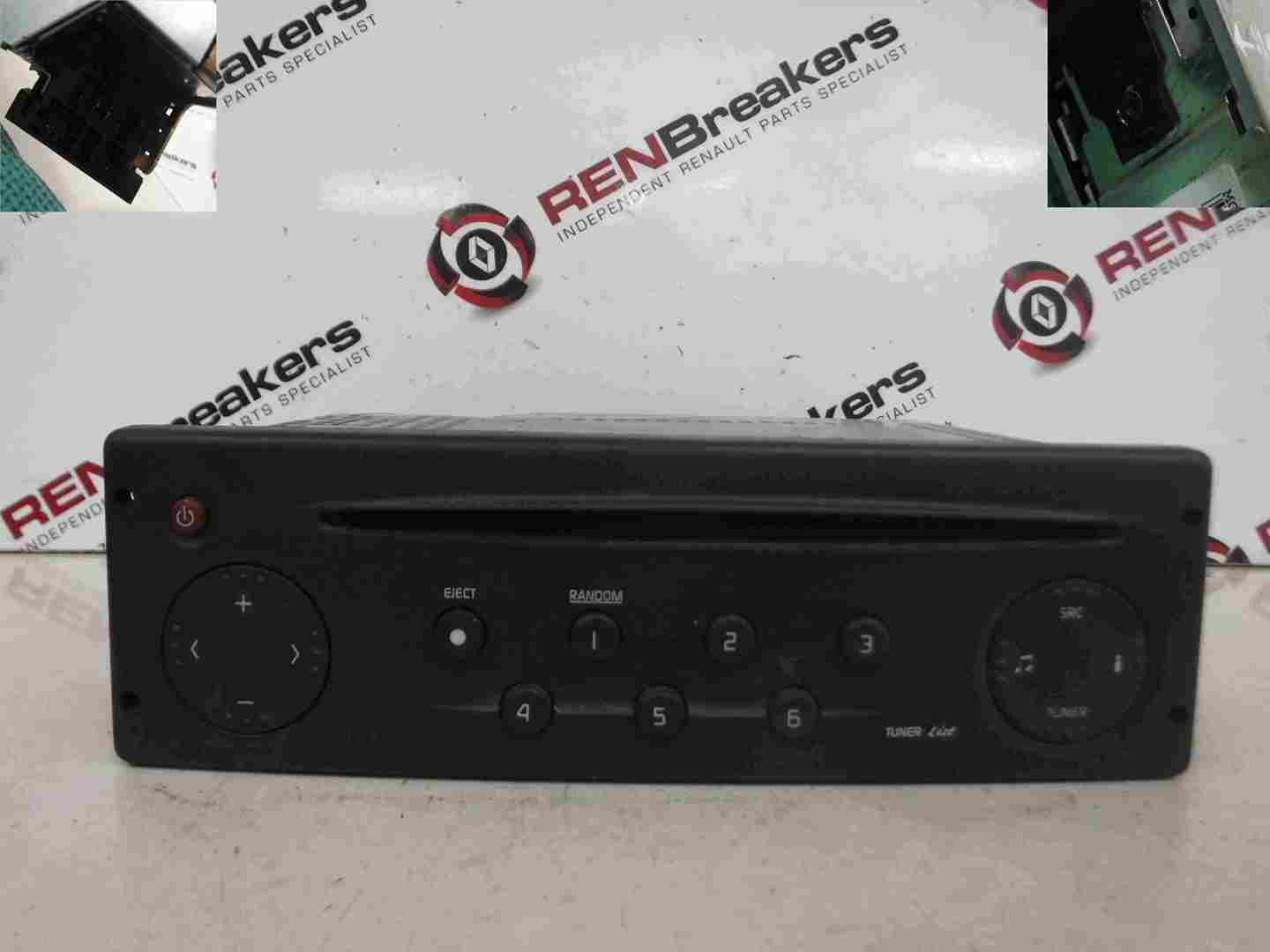 Renault Clio MK2 1998-2001 Radio Cd Player Tuner List + Code Broken Bracket