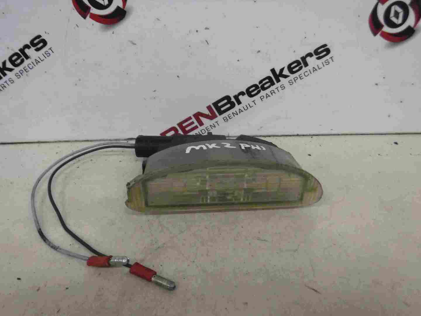 Renault Clio MK2 1998-2001 Rear Bumper Number Plate Light