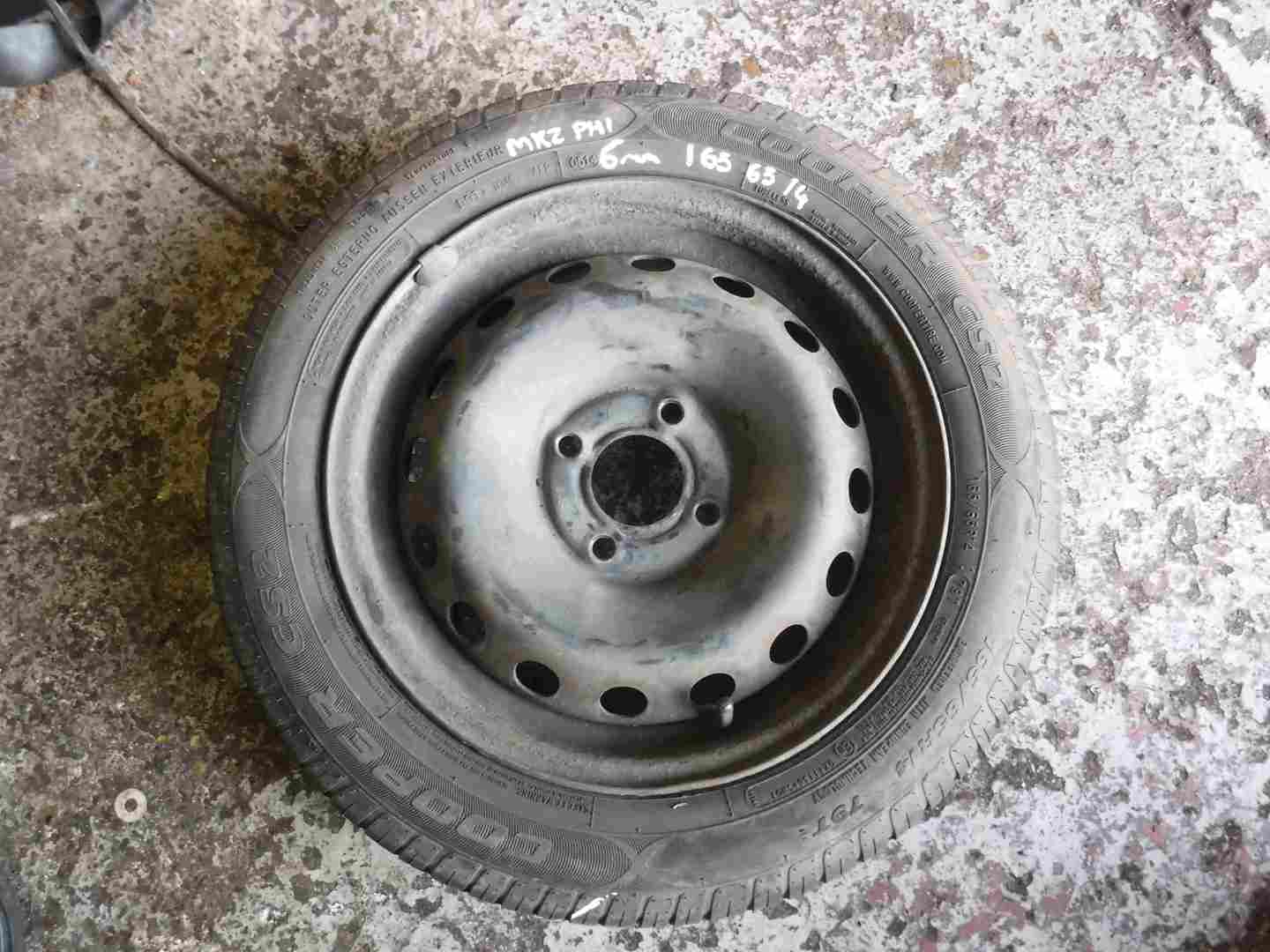 Renault Clio MK2 1998-2006 Steel Wheel Rim + Tyre 165 65 14 6mm Tread
