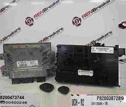 Renault Clio MK2 2001-2006 1.2 16v ECU SET UCH BCM Immobiliser + 2 Key Fobs