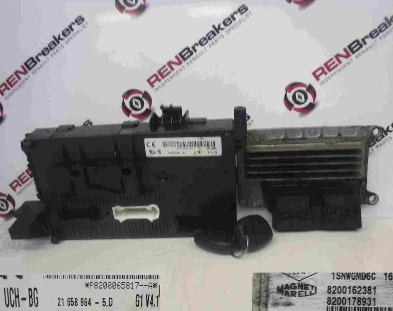 Renault Clio MK2 2001-2006 1.2 16v ECU SET UCH BCM Immobiliser + Key Fob