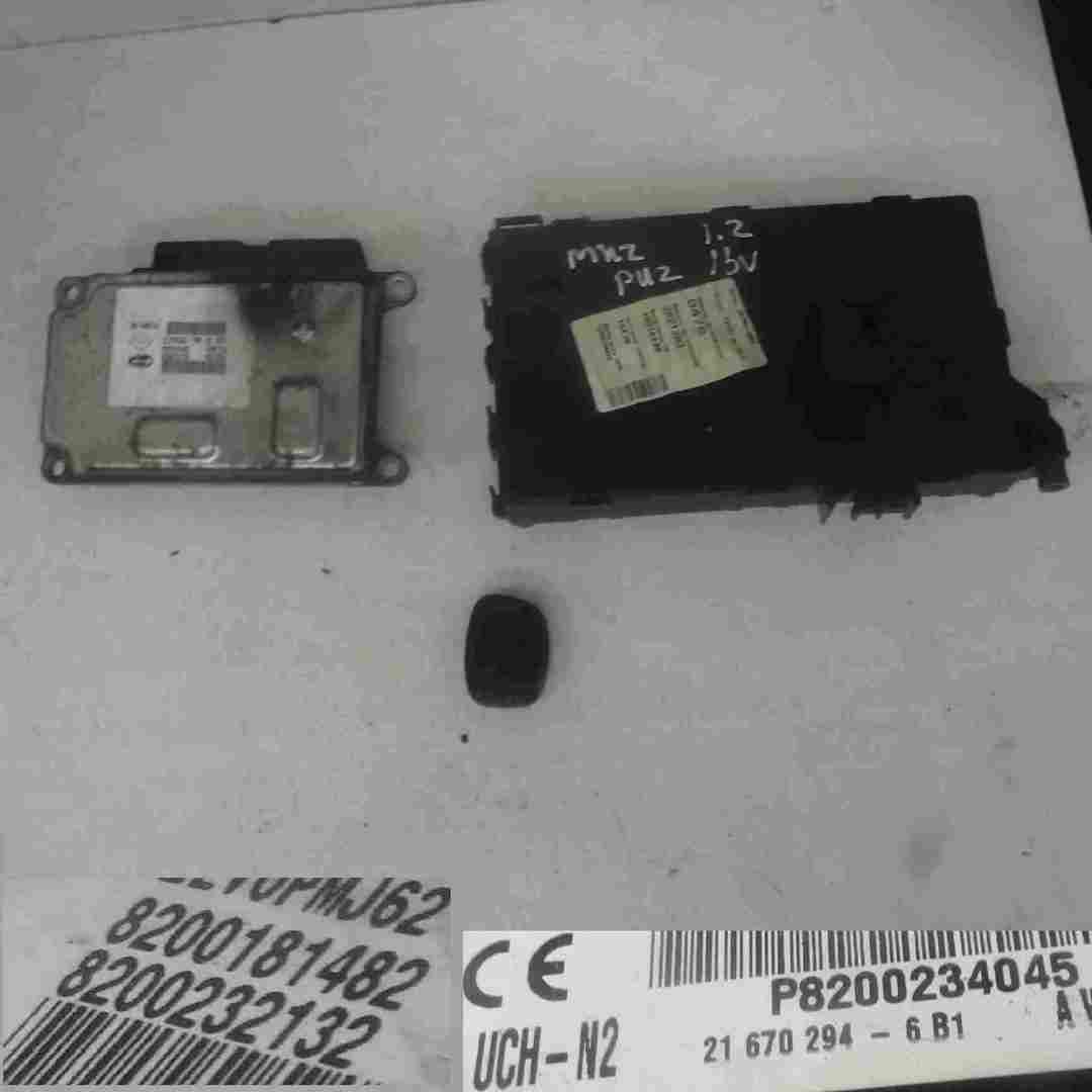 Renault Clio MK2 2001-2006 1.2 16v ECU SET UCH BCM Immobiliser + Key Fob