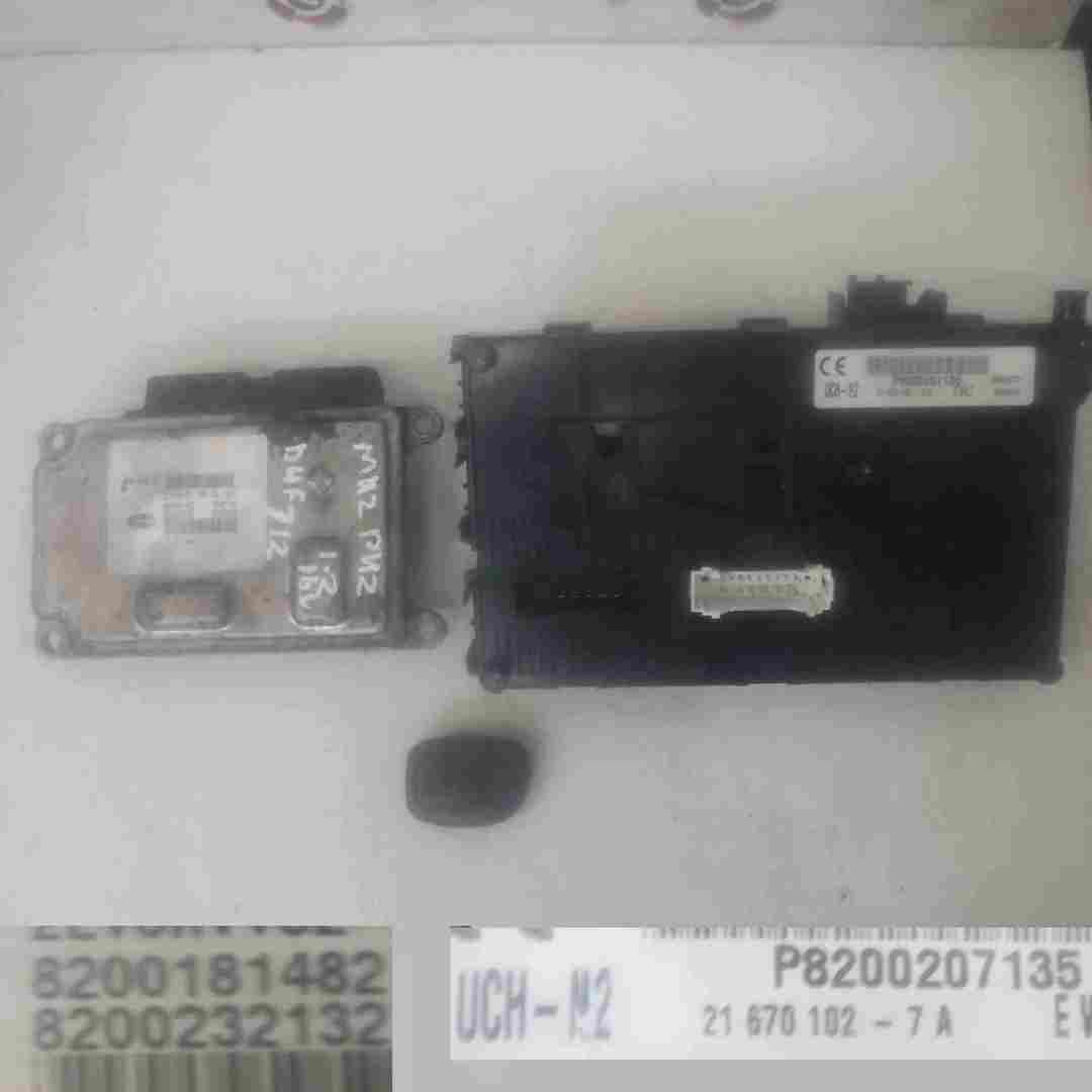 Renault Clio MK2 2001-2006 1.2 16v ECU SET UCH BCM Immobiliser + Key Fob