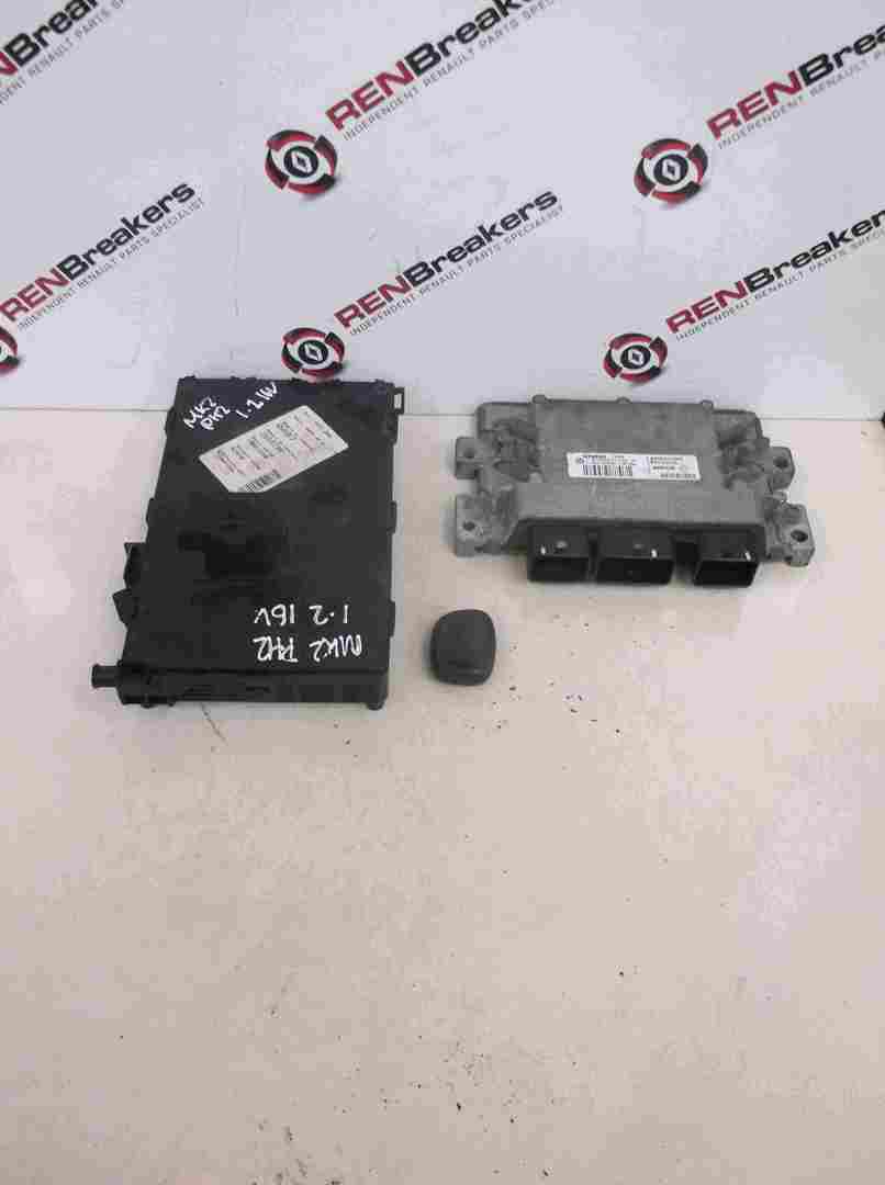 Renault Clio MK2 2001-2006 1.2 16v ECU SET UCH BCM Immobiliser Key D4F 722