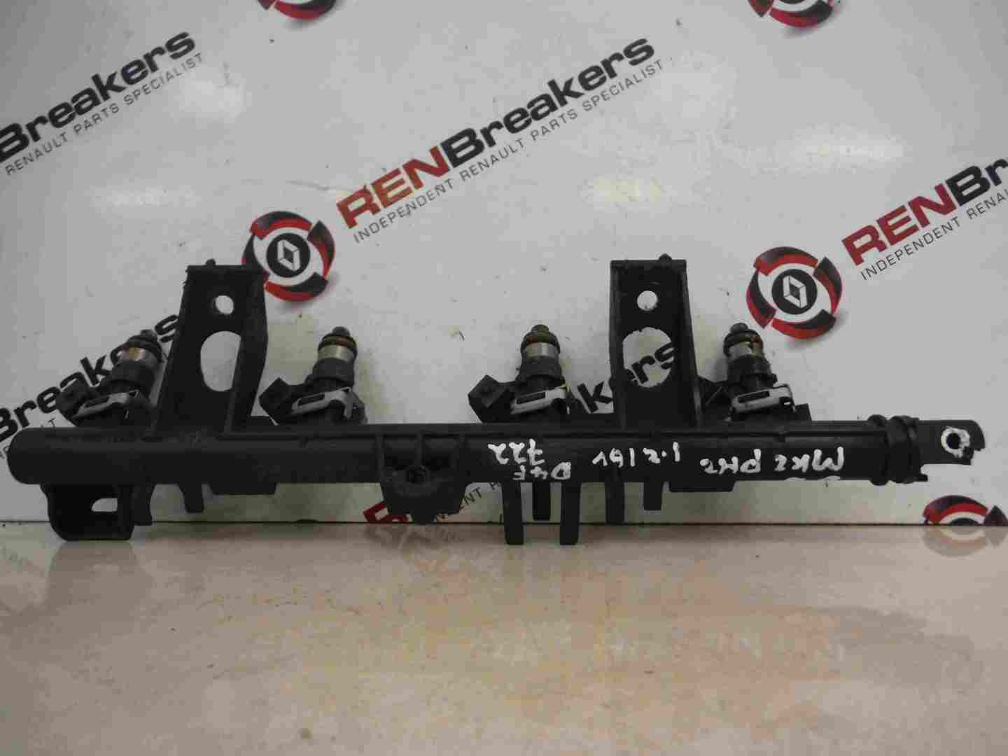 Renault Clio MK3 2005-2009 1.2 16v Fuel Injectors X4 Set   Rail D4F 740