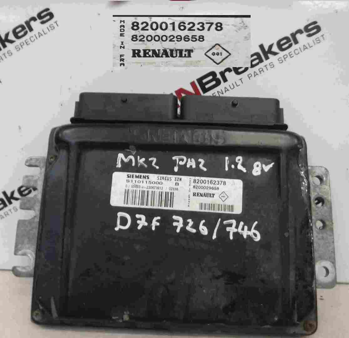Renault Clio MK2 2001-2006 1.2 8v ECU Electronic Control Unit