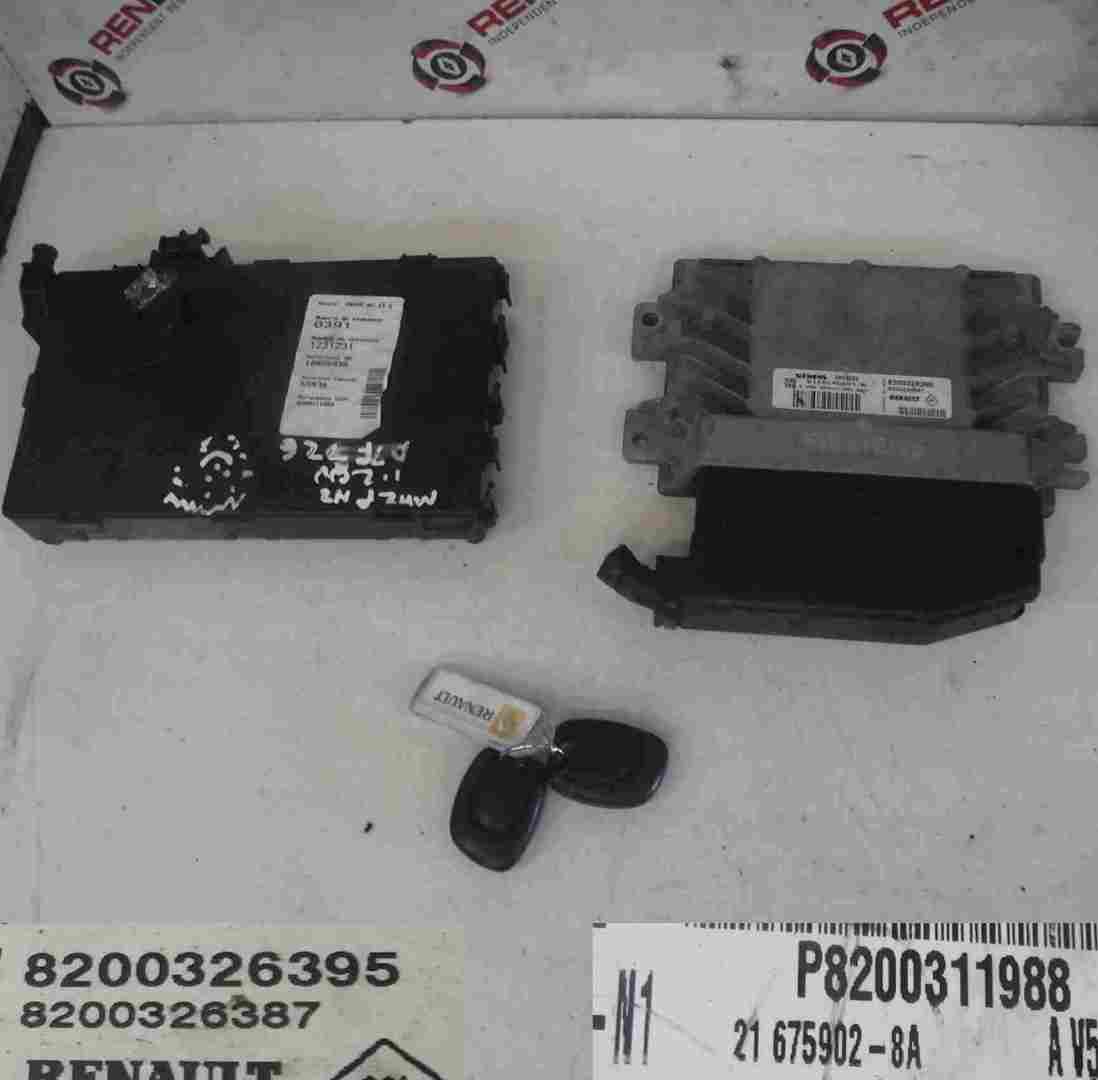 Renault Clio MK2 2001-2006 1.2 8v ECU SET UCH BCM Immobiliser + 2 Key Fobs