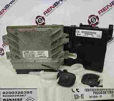 Renault Clio MK2 2001-2006 1.2 8v ECU SET UCH BCM Immobiliser   2 Key Fobs